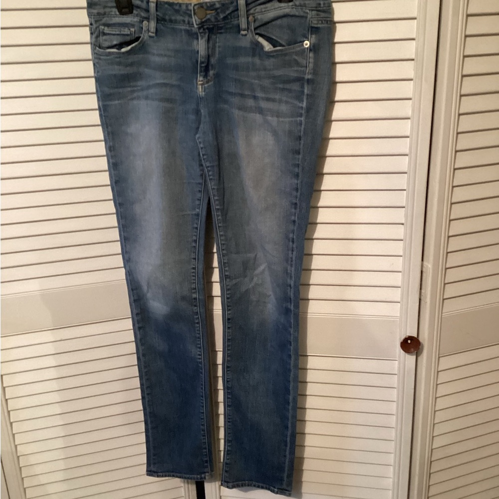 Paige ladies Jimmy, Jimmy, skinny blue jeans, size 28 - Picture 2 of 6